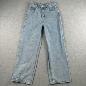 SHEIN Jeans Womens 28 Blue Wide Leg High Rise Light Wash Denim